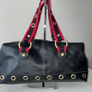 Tommy Hilfiger Black with gromet design ‎ Purse Handbag